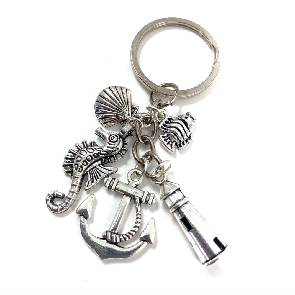 💎 Nautical theme key chain sea creatures